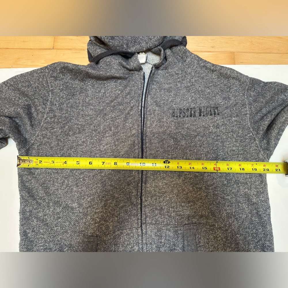 Disney Hipster Mickey WonderGround Gray Hoodie - Picture 3 of 5